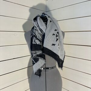 Grey and black scarf #accessorize